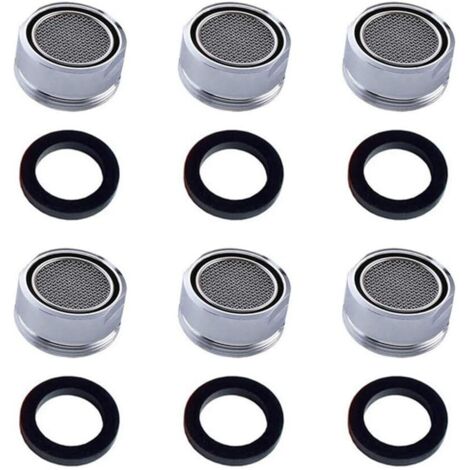 6Pcs Faucet Filter Water Saving Accessories Aerator Spray Regulator Kitchen Bathroom Aerator Filter