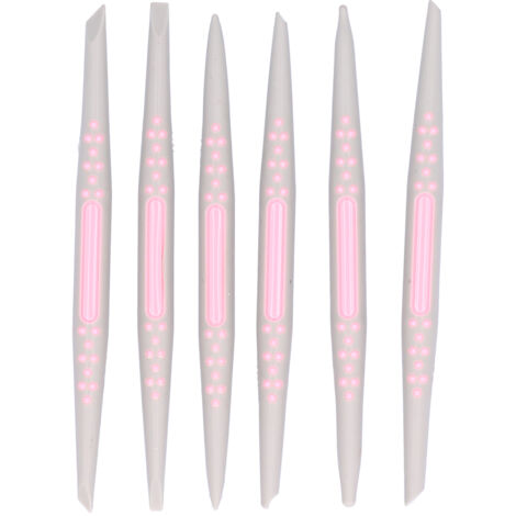 6Pcs Fondant Carving Pen Plastic Cake Decorating Modeling Pen DIY Baking Accessory