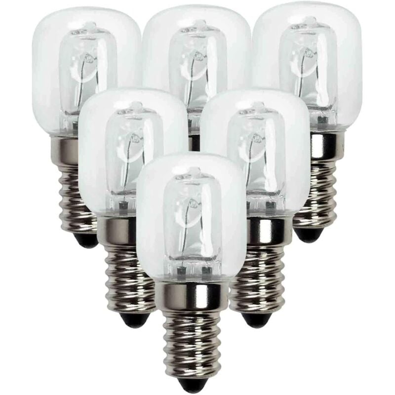 6pcs Four 25W 500 Degré Résistante, Ampoule Incandescence T22 ampoule de four E14 vis ampoule résistante aux hautes températures ampoule de lampe de