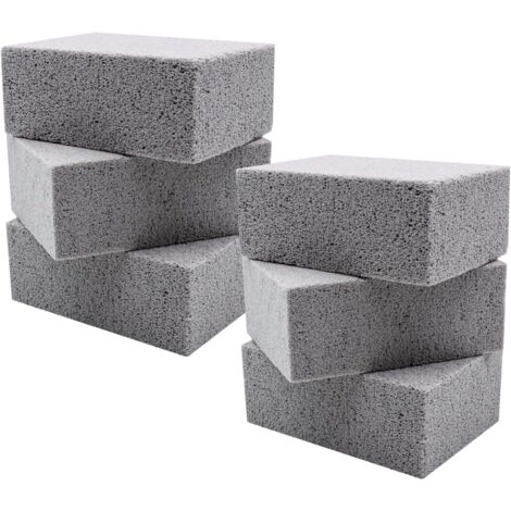 6Pcs Grill Nettoyage Pierre, Réutilisable Blocs Briques de Nettoyage, Griller Pierre Nettoyant Ponce pour Nettoyer Barbecue Grills/Griddles/Four Carreaux