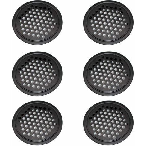 6PCS Grille de Ventilation L'armoire- 60 mm Grille Ventilation Ronde Peut ê Utilisé Dans le Garage, Salle de Bain la Chambre