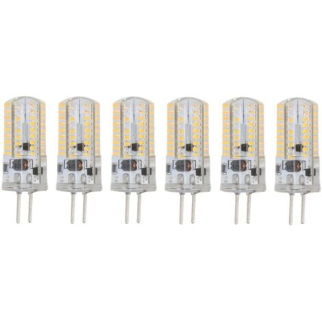6Pcs GY6.35 LED Bulbs 5W AC 12V Warm White 2700 to 3000K White 6000 to 6500K 500LM 72LED Bulbs for Home Office LED Bulbs LED Bulbs(1)