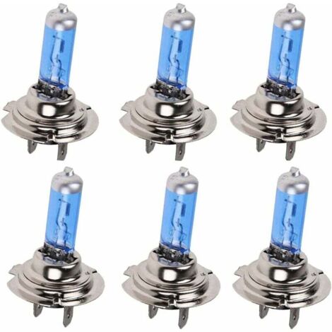 6PCS H7 100w Super Helle Weiße Xenon-Halogenlampe 6000K 12V Auto Scheinwerfer Nebel Licht lampe Ersatz
