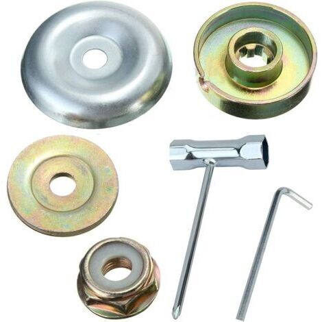 6pcs kit ecrou Tete debroussailleuse Universelle, pour débroussailleuse Thermique, stihl, Echo, ryobi Tete, Kit De Fixation D'écrou De Lame De Gearbo En Métal Pour Tondeuse à Gazon
