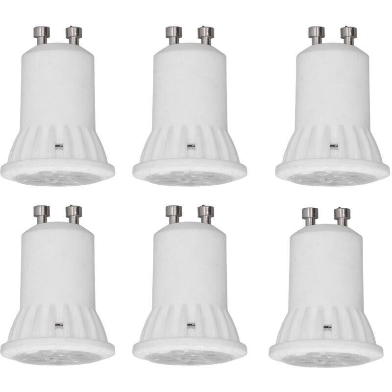Rosvola - Jeffergarden 6 pièces led MR11 ampoules céramique 4W 360LM pas d'uv 120 degrés Angle de faisceau GU10 support outil d'éclairage à la maison
