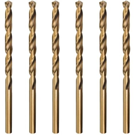 6pcs M35 Foret Cobalt Metal Hélicoïdaux, 2mm HSS Forets Meche Metal Professional pour Inox Alliage Alliage de Haute Température Titane Cuivre Fer