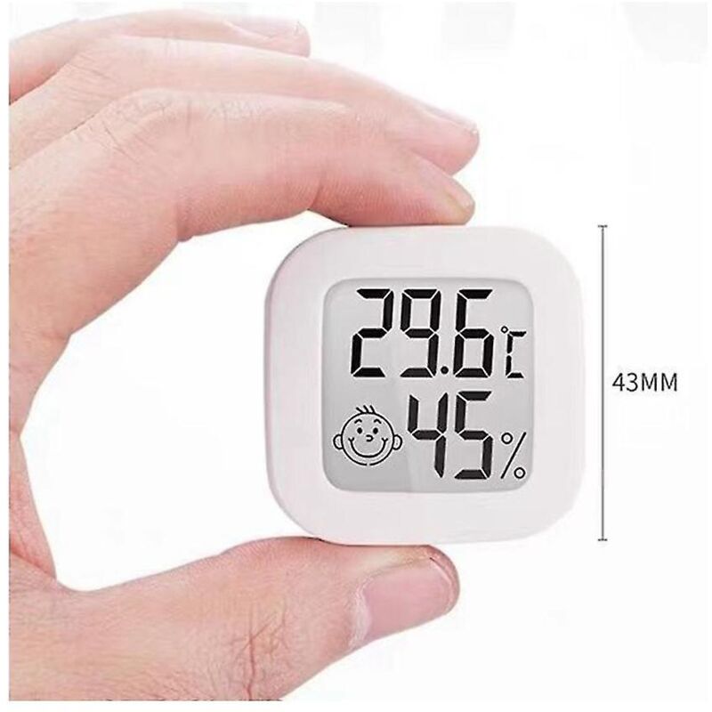 Lot de 6 mini thermomètres et hygromètres numériques pour intérieur, jauge d'humidité, écran lcd, capteur de température