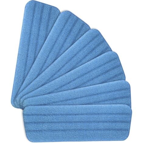 6pcs Mop Replacement Pads,Microfiber Spray Mop Pads for Spray Mops,1442cm(Blue)