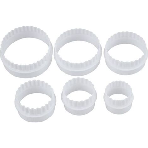 6Pcs Moule Emporte Piece Patisserie Gateau Biscuit Fondant Sugarcraft Cutter Rond