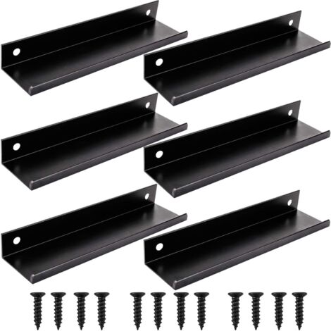 6pcs noir Poignée d’Armoire de Cuisine Meuble Tiroir (150MM, noir)