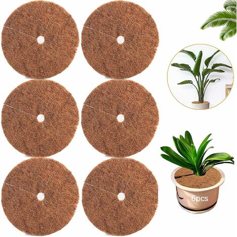 6pcs Noix de Coco Bucket Disc Cover Protection Contre Le Gel Protection hivernale pour Les Plantes en Pot Diamètre 30 cm