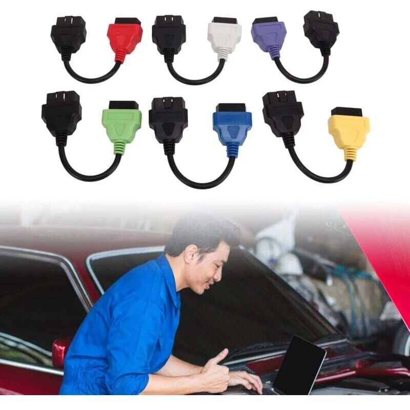 Image of 6Pcs OBD2 MultiECUScan Adapter Kabel für ecu Diagnose Werkzeug Ersatz
