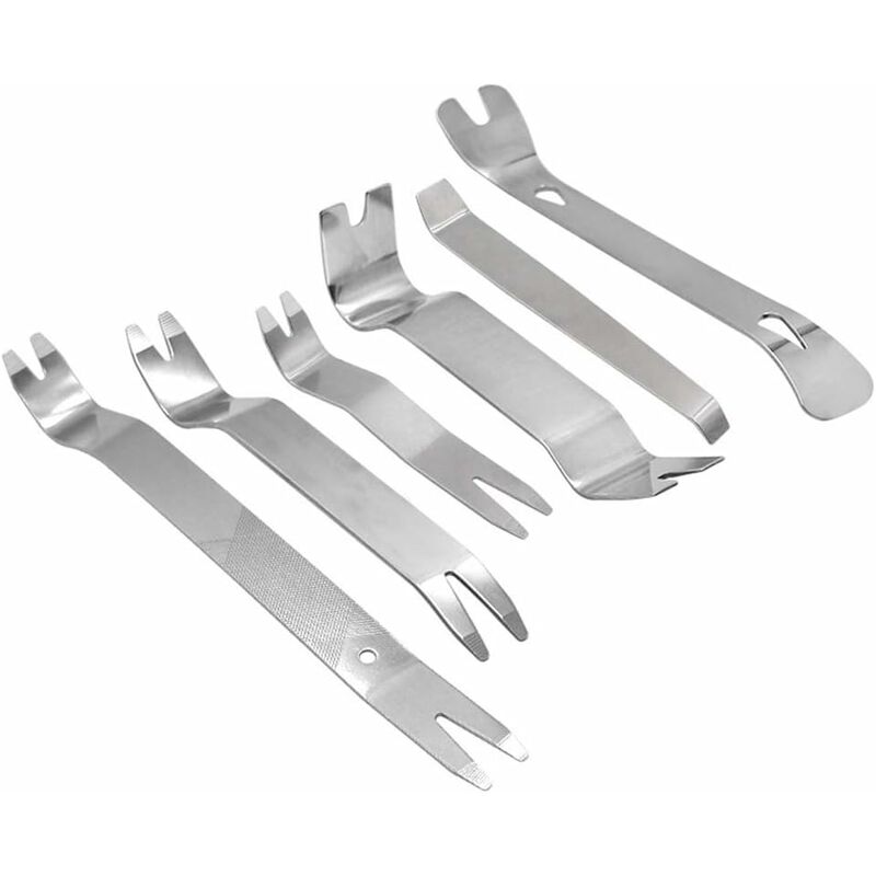 Monly - 6PCS Outil de retrait de garniture automatique, Outils de garniture de panneau d'autoradio Kit d'outils de démontage intérieur de panneau de