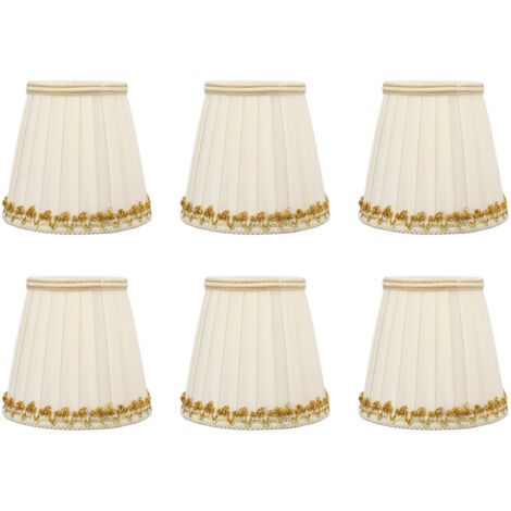 6pcs petites teintes de lampes sûres Installation doucement facile