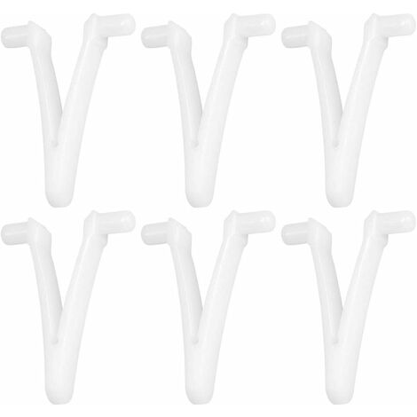 6pcs Piscine d'approvisionnement Papillon v Clip pour Piscine Spa Brosse Feuille râteau Feuille Skimmer tête d'aspirateur pour Nettoyage de Piscine