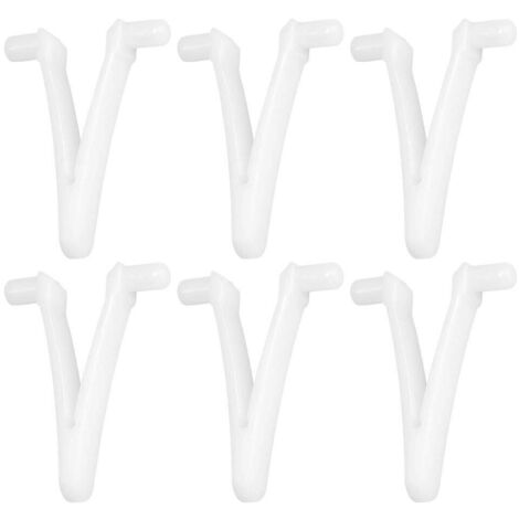 6pcs Piscine d'approvisionnement Papillon v Clip pour Piscine Spa Brosse Feuille râteau Feuille Skimmer tête d'aspirateur pour Nettoyage de Piscine