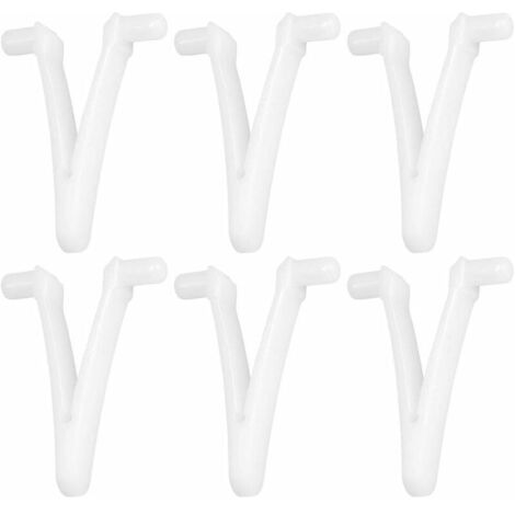 6pcs Piscine d'approvisionnement Papillon v Clip pour Piscine Spa Brosse Feuille râteau Feuille Skimmer tête d'aspirateur pour Nettoyage de Piscine