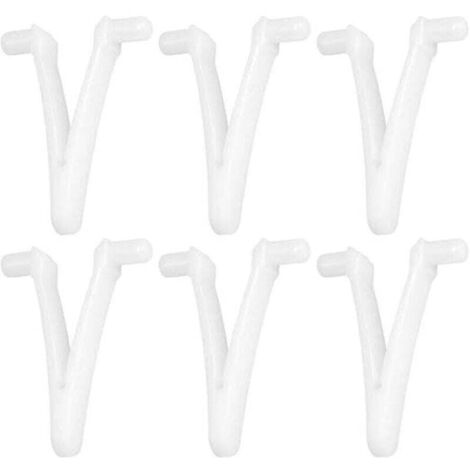 6pcs Piscine d'approvisionnement Papillon v Clip pour Piscine Spa Brosse Feuille râteau Feuille Skimmer tête d'aspirateur pour Nettoyage de Piscine