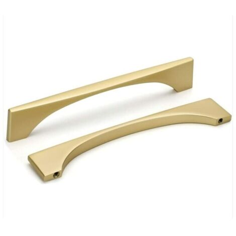 6pcs Poignee de Meuble Cuisine Or Poignée Porte Armoire Poigné Tiroire en T Bar poignée de porte Hole distance 192mm - RWPoignée de meuble