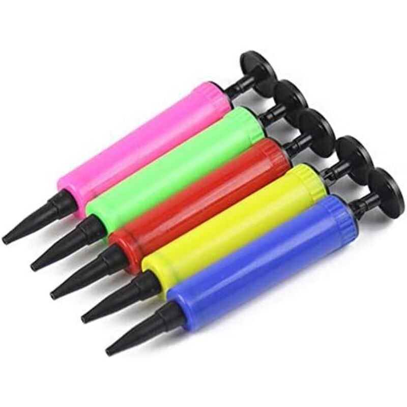 Beijiyi - 6PCS Pompe à air manuelle, mini gonfleur à main pour lit gonflable, bateau, matelas de natation, 16,5 x 2,4 cm, couleur aléatoire
