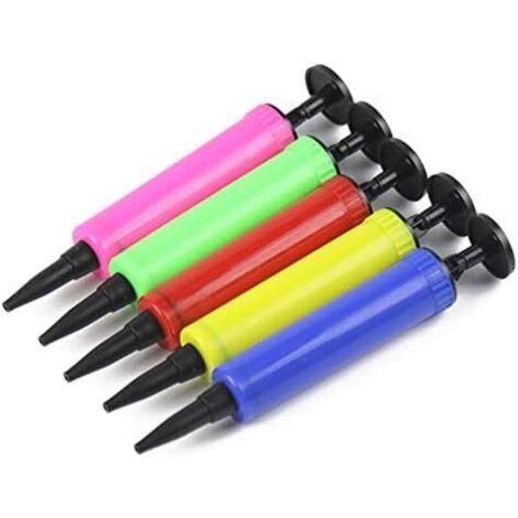 6PCS Pompe à air manuelle, mini gonfleur à main pour lit gonflable, bateau, matelas de natation, 16,5 x 2,4 cm, couleur aléatoire