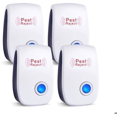6pcs Répulsif Ultrasonique Antiparasitaire pour Rongeurs Insectes Répulsif Ultrason Souris, Rats, Moustiques, Cafards, Araignées