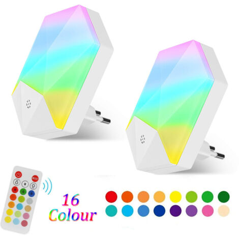 6pcs RGB-Fernbedienung Modell Nachtlicht, 16 Farben bunten intelligenten dimmbar Gradient Baby Zimmer Lampen und Laternen Umgebungslicht