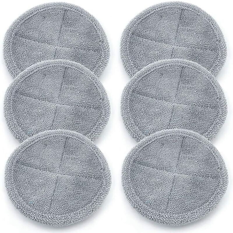 6pcs Round Cleaning Cloth Mop Floor Pads for Dyson V7 V8 V10 V11 V6 DC58/59/62 Vacuum Cleaner