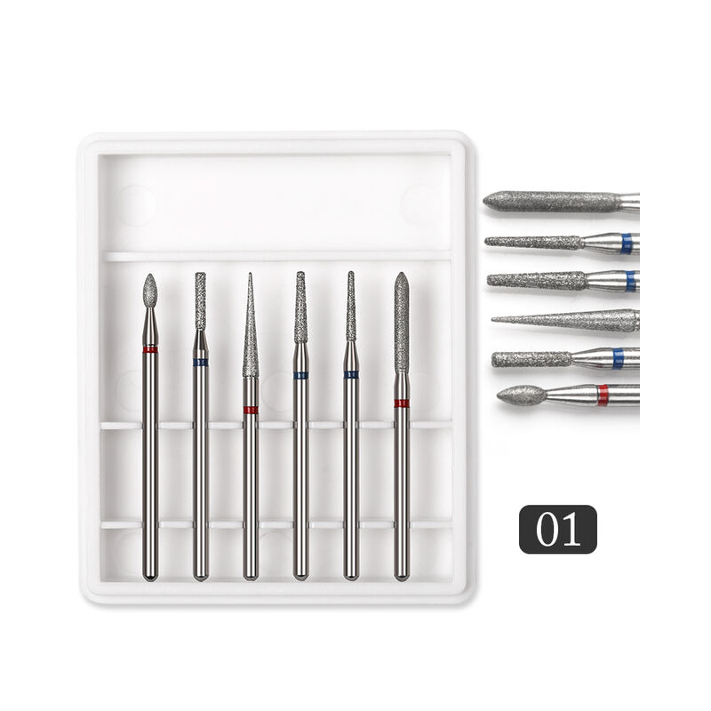 6pcs Set di punte per trapano per frese elettriche...