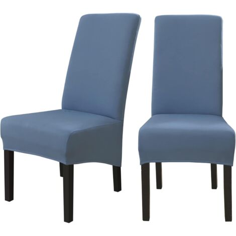 6PCS Universal Dining Chair Cover Stretch Microfiber Washable Chair Covers for Wedding Hotel