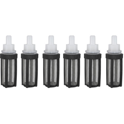 6pcs Water Inlet Micro Pump Filter Connector 8mm with Stainless Steel Net