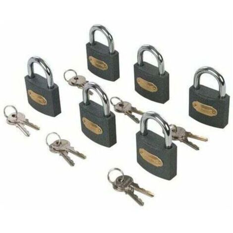 (6pcs)Lot de 6 cadenas en fer à clés identiques - 50 mm