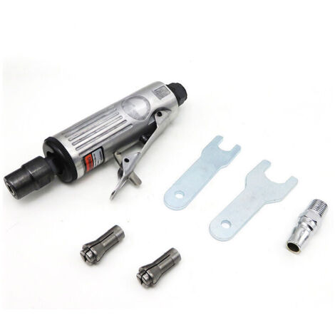 6pcs,Meuleuse pneumatique à haute vitesse rectifieuse d'angle pneumatique avec port d'entrée d'air et clé