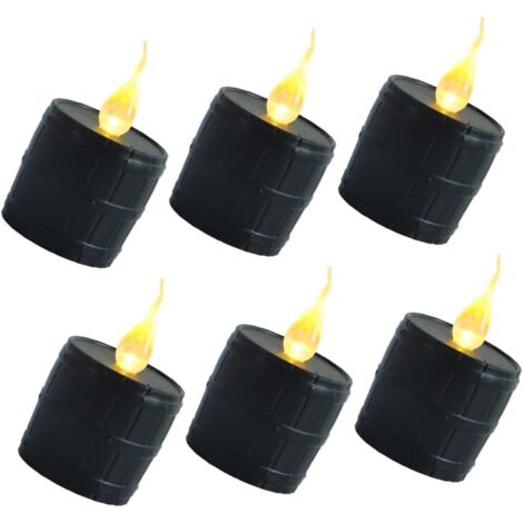 6pièces Bougies LED Électroniques sans Flamme Lot de Lampes