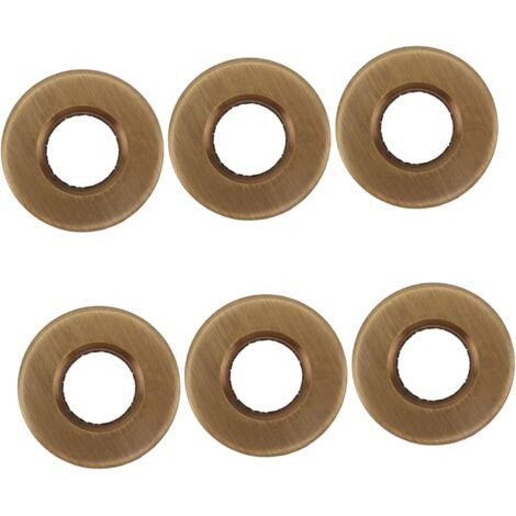 6pièces Couvercles De Trop - Plein Bronze pour Lavabo Lot de Accessoires
