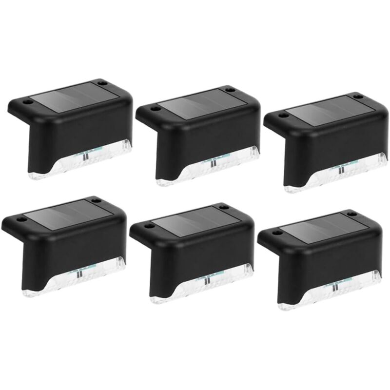 6pièces Lampes Solaire De Jardin Éclairage Led Étanche Pour Clôture Et