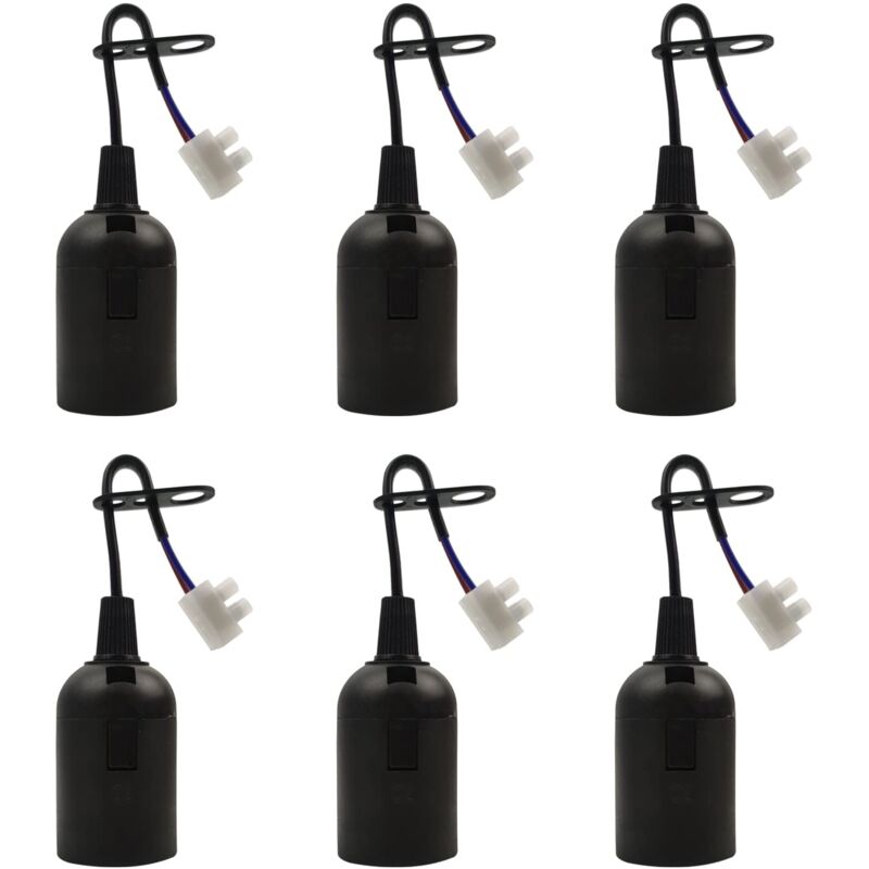 6 Pièces Douille E27 Support D'ampoule 4A 250V Douille Ampoule Douille de Rechange pour Ampoules à Incandescence et Ampoules LED ou Industrie