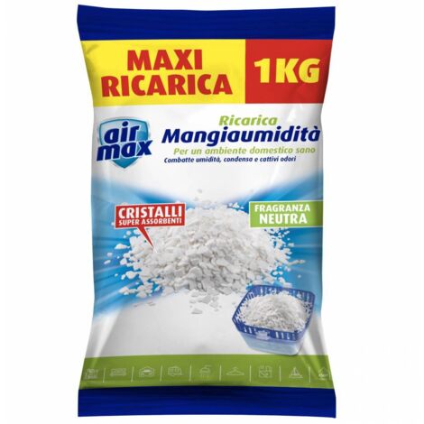 6PZ AIRMAX ASSORBIUMIDITÀ SALI RICARICA 1KG NEUTRI