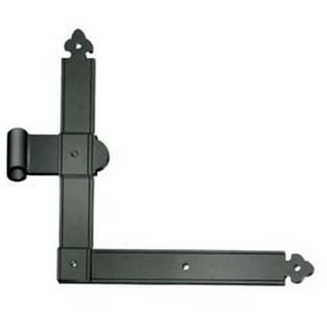 6PZ BANDELLE ANGOLARI OCCHIO CENTRALE - mm.260x30x260h. DX - in ferro verniciato nero