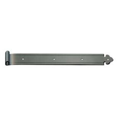 6PZ BANDELLE DRITTE CON OCCHIO DECENTRATO - mm.300x35 - in ferro verniciato nero