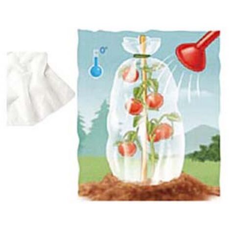 6PZ CAPPUCCIO PROTETTIVO SACCO TNT BIANCO GR.17  cm150x180h. peso gr17/mq