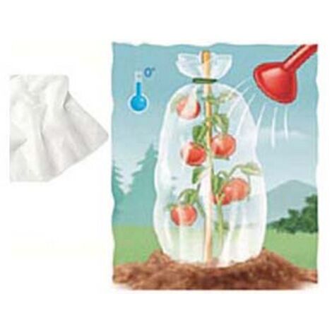 6PZ CAPPUCCIO PROTETTIVO SACCO TNT BIANCO GR.30  cm100x120h. peso gr30/mq