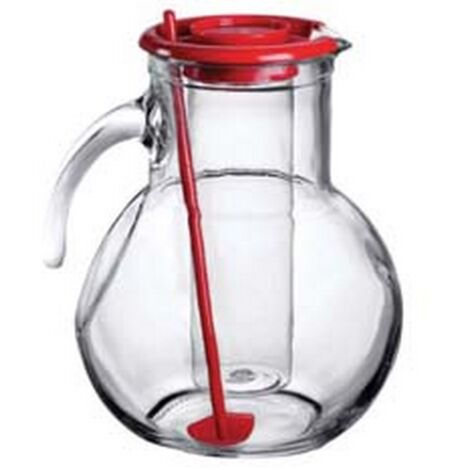 6PZ CARAFFA "KUFRA" LT.2 - LT.2 - ALTEZZA MM.215 - COLORE ROSSO