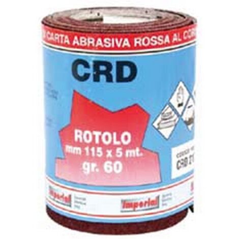 6PZ CARTA ABRASIVA SPAZIATA IN MINIROLL - grana 60