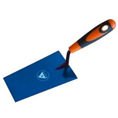 6PZ CAZZUOLA PUNTA QUADRA MANICO BI-MATERIAL - mm.160