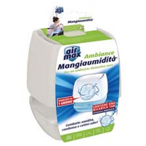 6PZ CONTENITORE AIRMAX AMBIANCE MINI KIT TAB BIANCO - CONTENITORE E 1 RICARICA 100 GR. INCLUSA