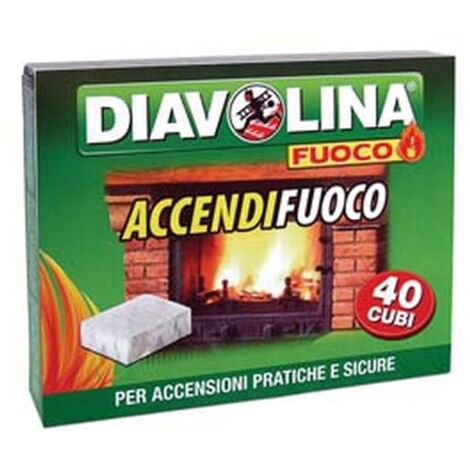 6PZ DIAVOLINA ACCENDIFUOCO - conf. 40 cubi