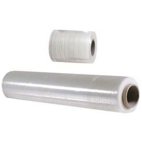 6PZ FILM ESTENSIBILE MANUALE NEUTRO cm50h. lunghezza rotolo mt150 spessore My 2
