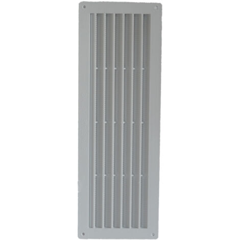6PZ GRIGLIA DI AERAZIONE IN PLASTICA CON RETE  mm. 370x123