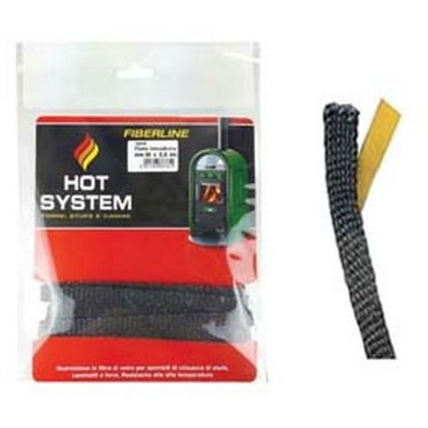 6PZ GUARNIZIONE IN FIBRA DI VETRO PER ALTE TEMPERATURE AUTOADESIVA - mm.10x2,5